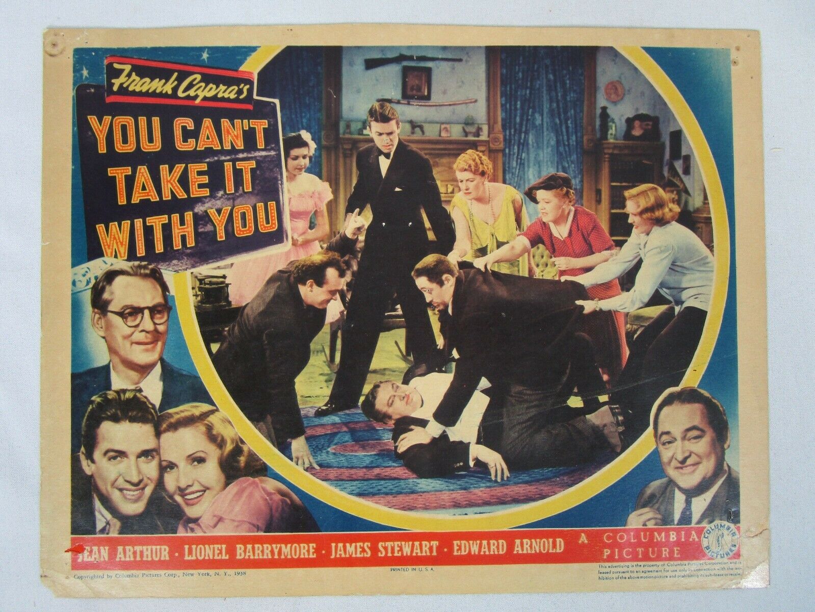 You Can't Take It With You Columbia 1938 Lobby Card 11x14 Jean Arthur