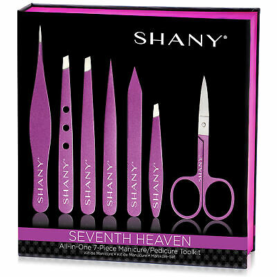 Shany Seventh Heaven Professional Manicure/pedicure Tweezer Set - Purple