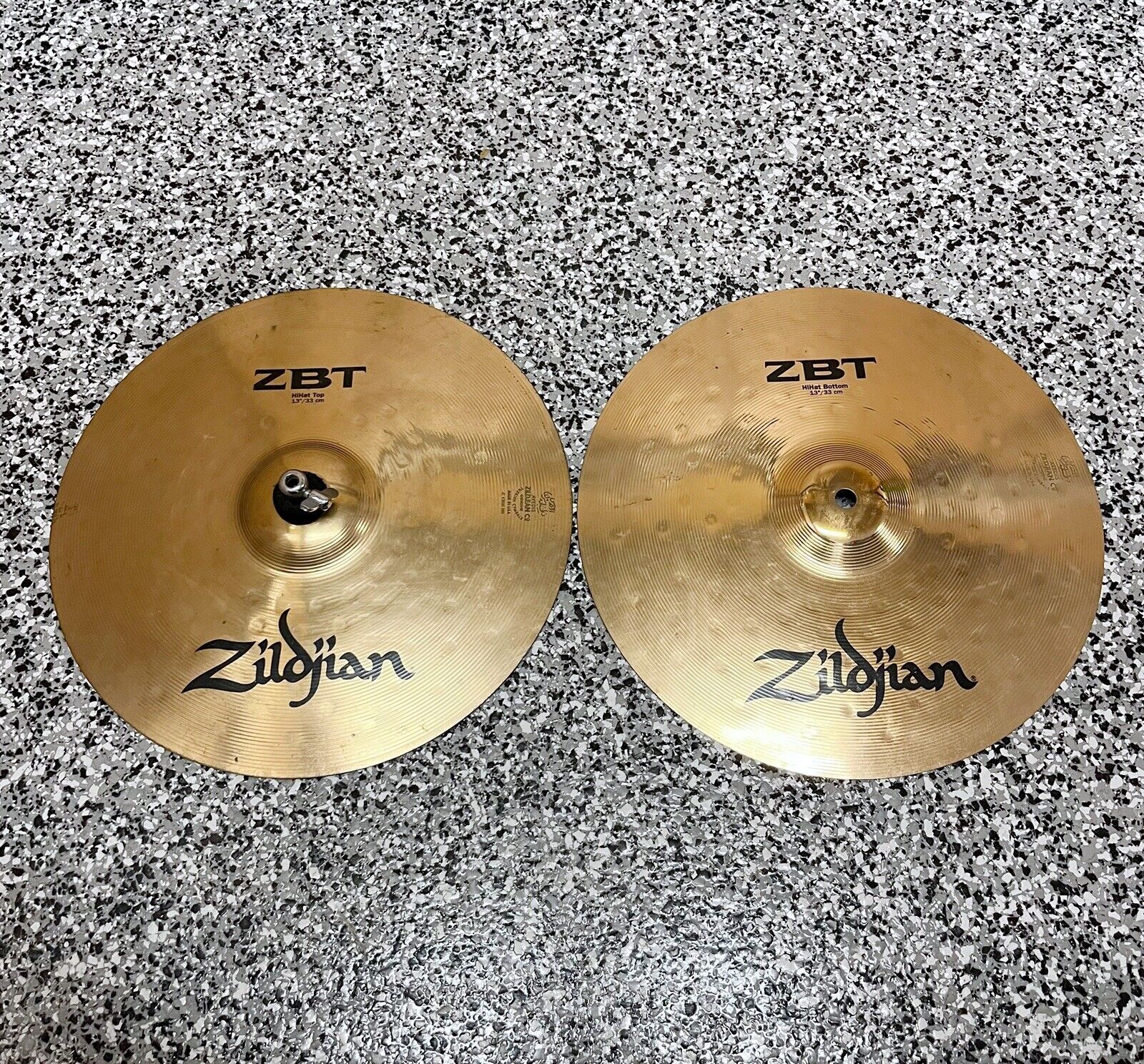 Zildjian Zbt 13 Inch Hi Hat Top And Bottom Cymbals