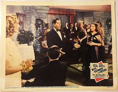 Wife, Husband And Friend! '39 L.young, W.baxter Classic Original U.s. Lobby Card