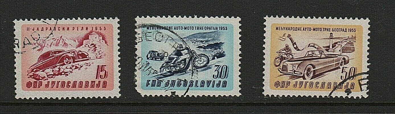 Yugoslavia Scott # 385 386 387  Used