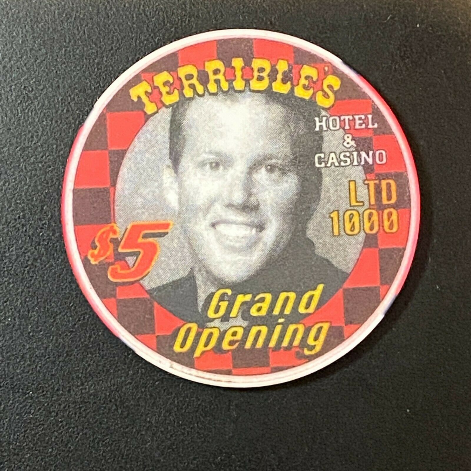 Terrible's Casino $5 Casino Chip "grand Opening 2000" - Las Vegas, Nv