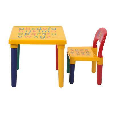 Desk Chair Kids Table Set Play Study Children Activity Furniture Toddler Yellow