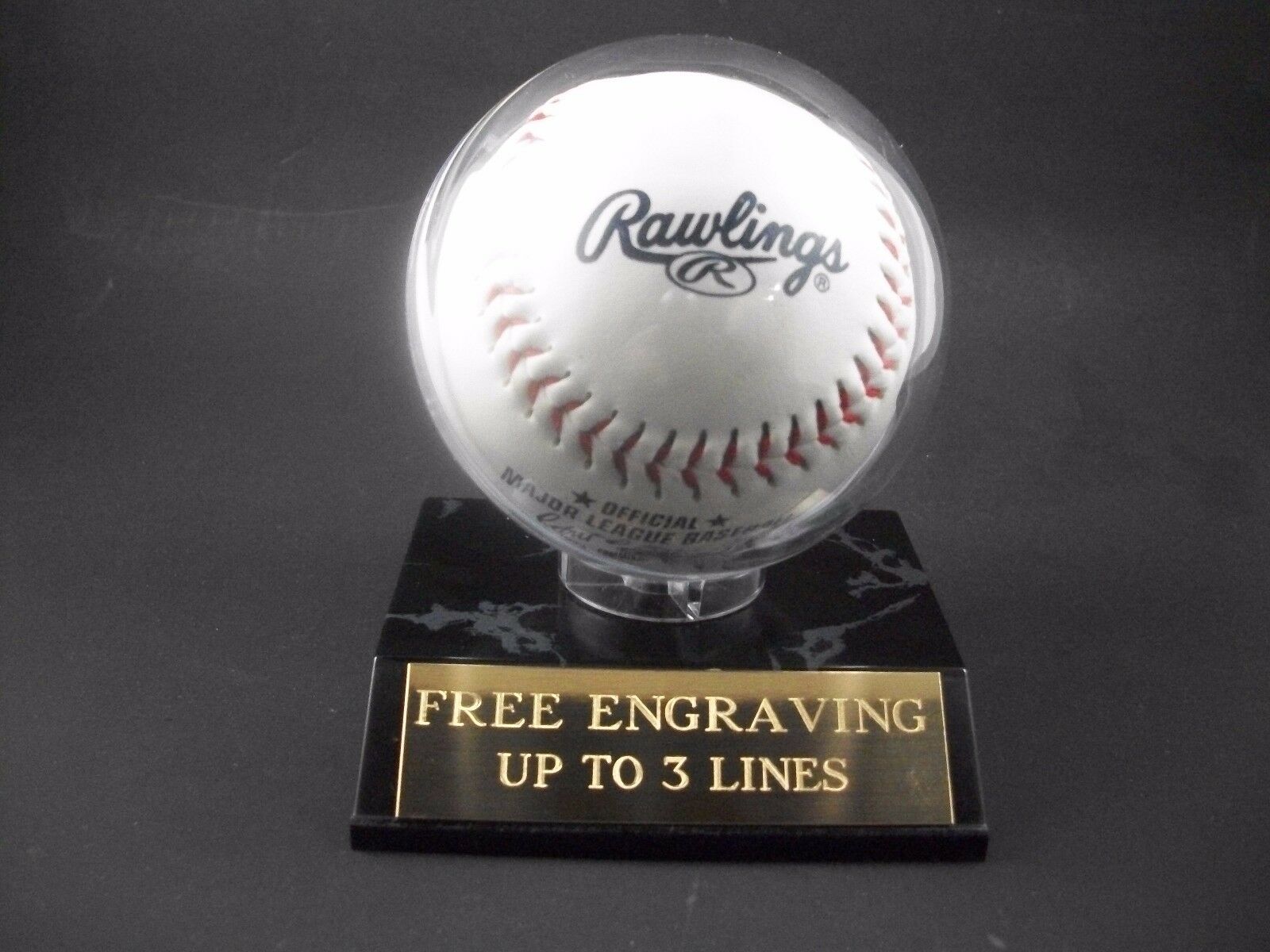Custom Engraved Baseball Holder, Display Case With Free Engraving