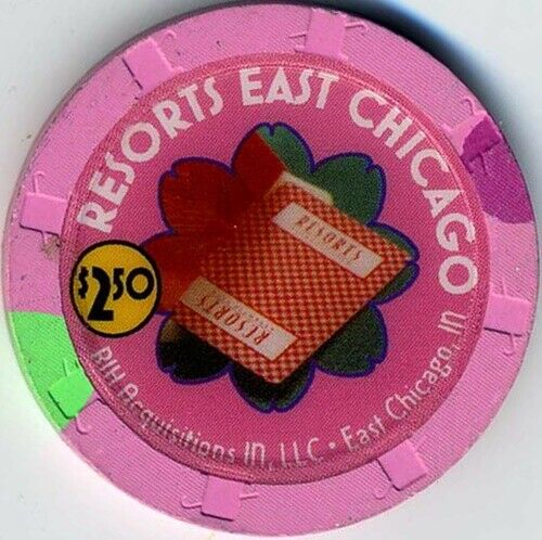Resorts East Chicago Casino $2.50 Chip, East Chicago, In B163