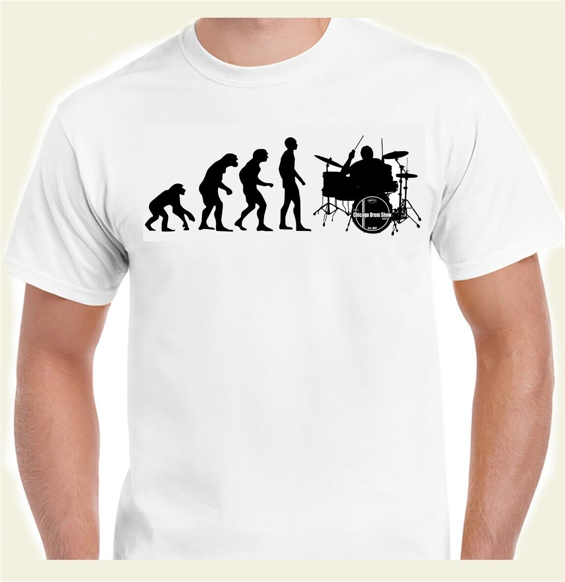Chicago Drum Show 2022   "drummer Evolution" T-shirt