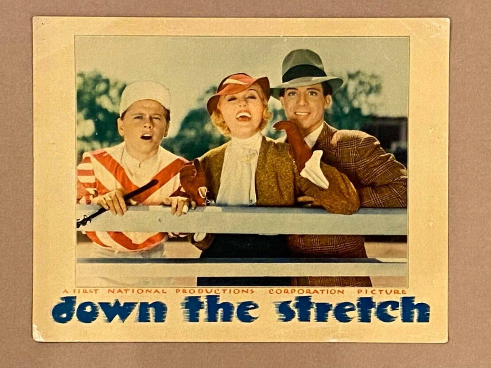 Down The Stretch ‘36 Mickey Rooney As Jockey With Patricia Ellis Lc