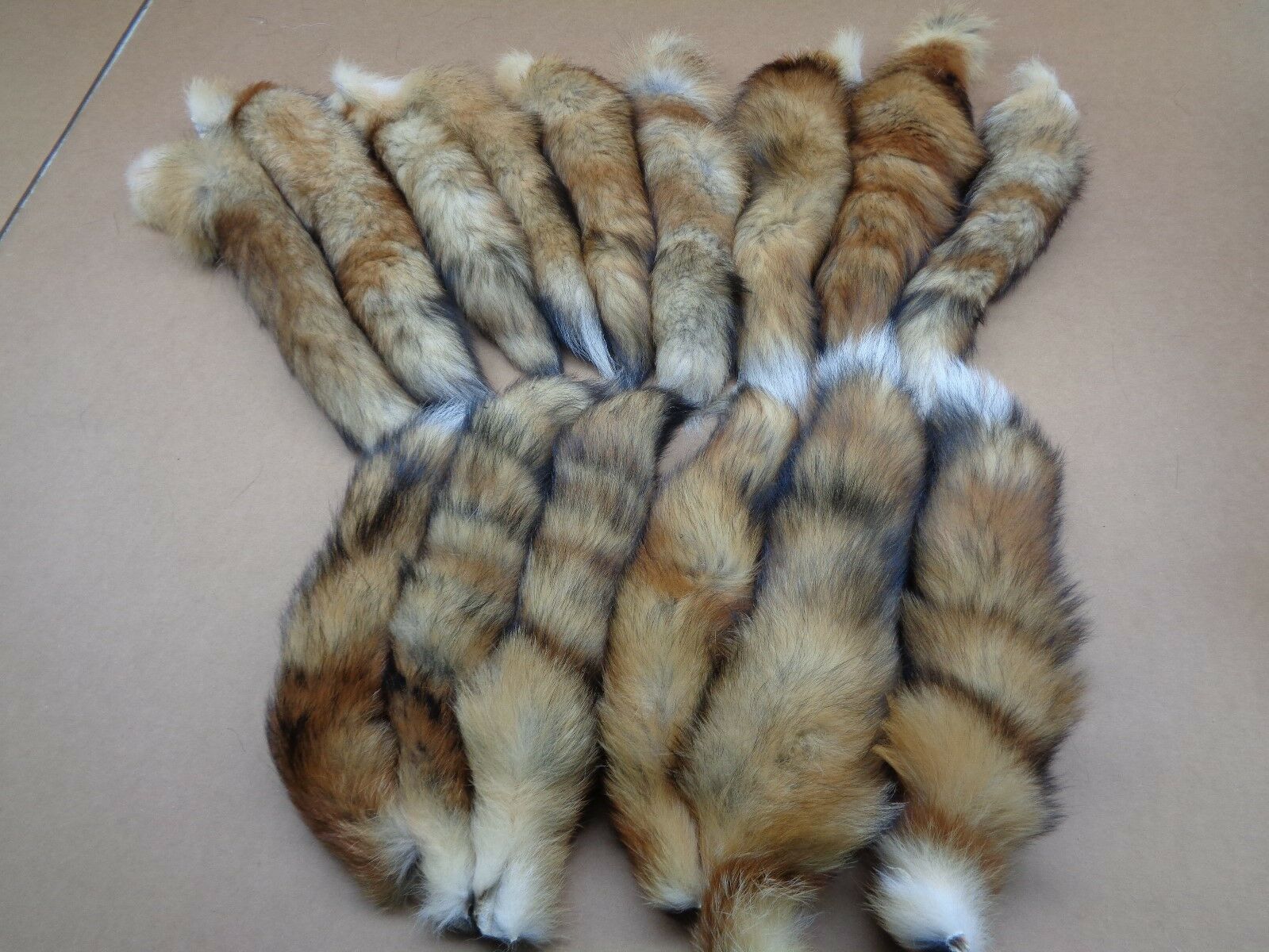 #1 Quality Xl Tanned Red Fox Tails/crafts/real Usa Fur Tails/harley Parts/purse