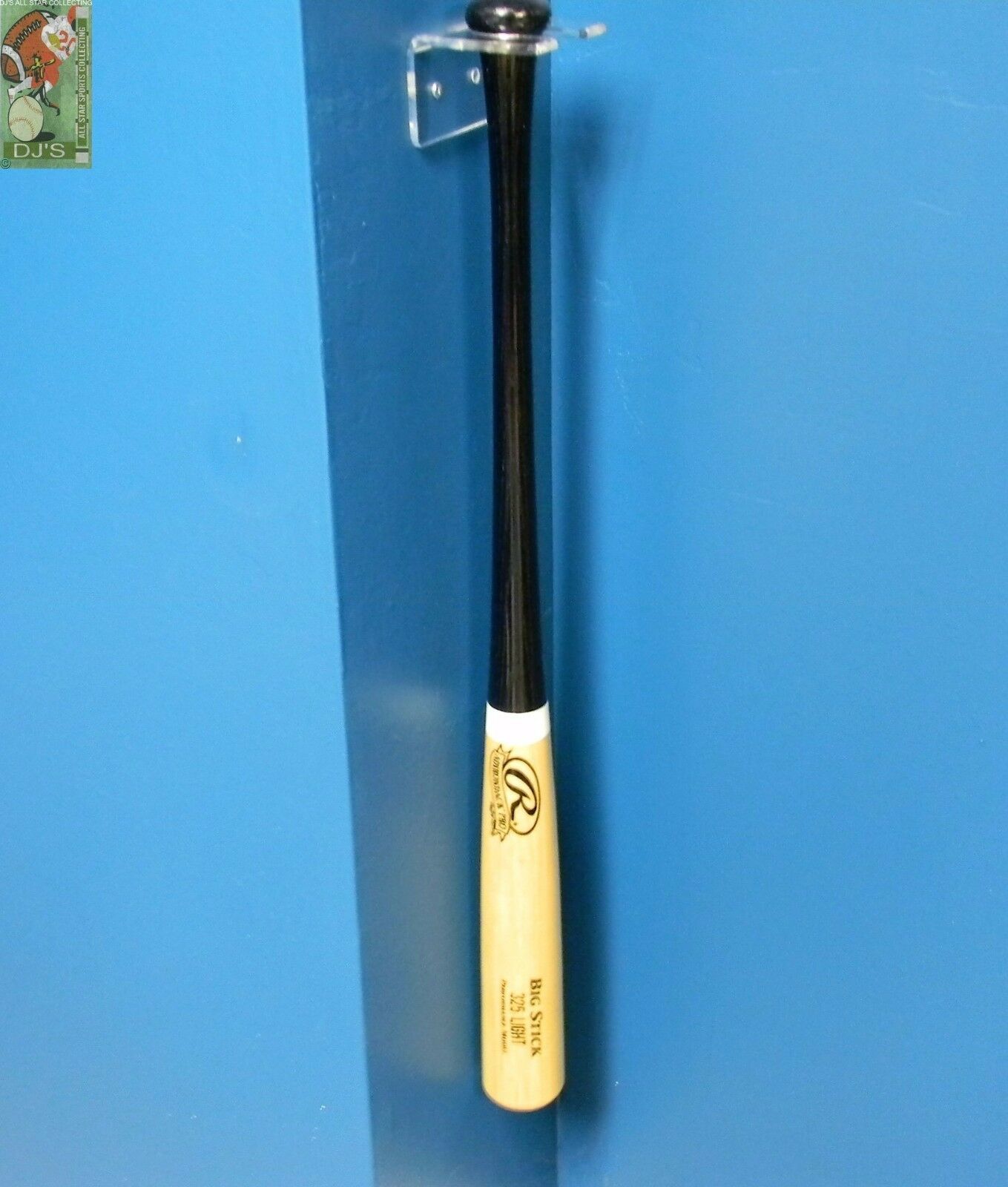 Baseball Bat Acrylic Vertical Wall Mount Holder