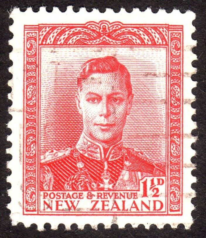 1938, New Zealand 1p, Used, Well Centered, Sc 227